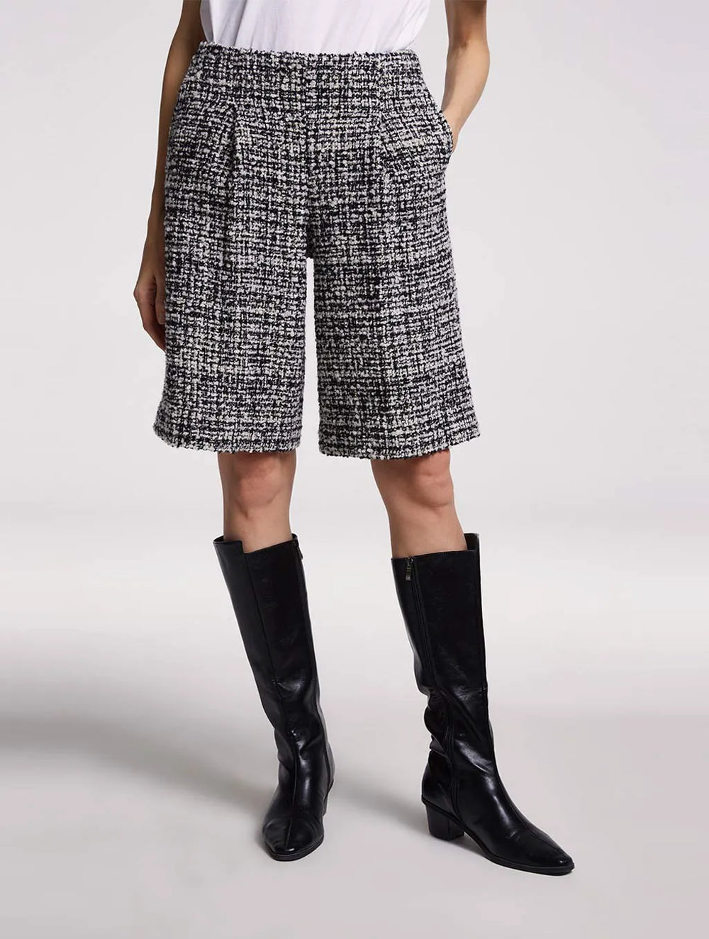 Black &amp; White tweed
