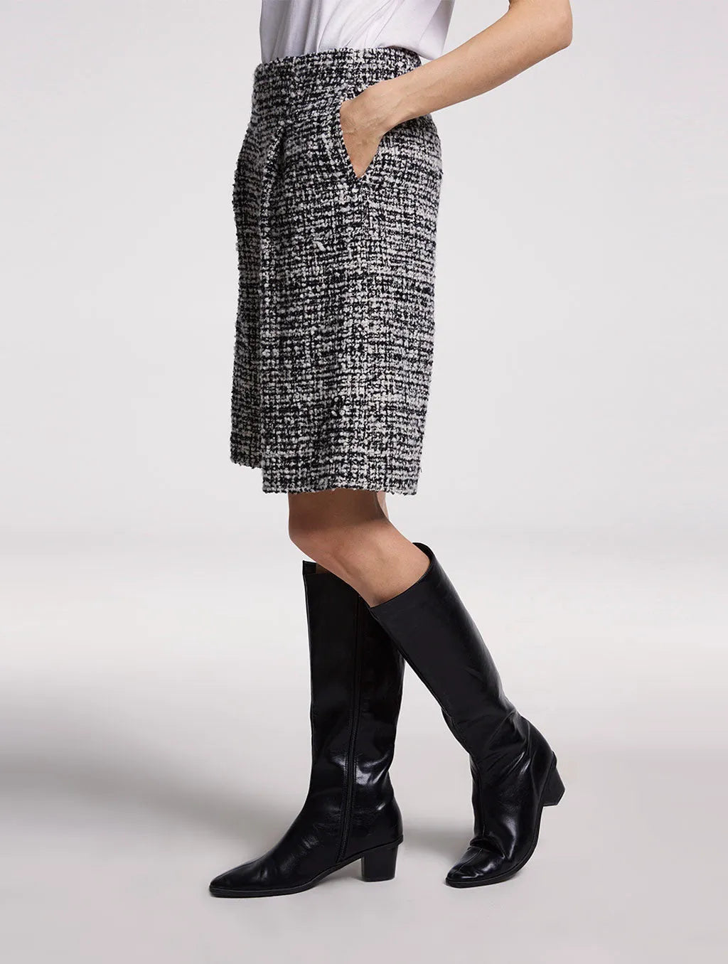Black &amp; White tweed